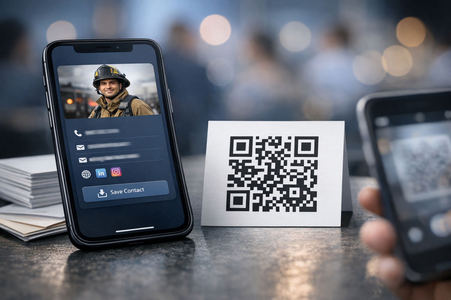 Fire Service Digital Business Card Generator