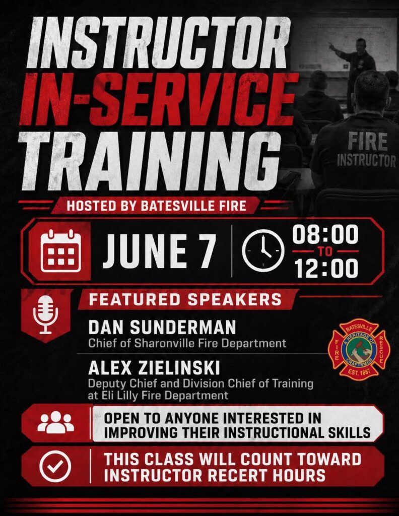 Instructor In-Service Training at Batesville Fire Department – Train ...